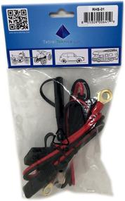 img 2 attached to 🔌 Tetra-Teknica MotoBasics Series RHS-01 12V Ring Terminal Harness with Black Fused 2-Pin Quick Disconnect Plug, 2 Feet, 16 Gauge Copper Wire, 10A Fuse, 2 Per Pack" - Improved for SEO: "Tetra-Teknica MotoBasics 12V Ring Terminal Harness with Black Fused Quick Disconnect Plug - 2ft, 16G Copper Wire, 10A Fuse (2 Pack)