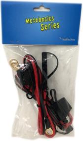 img 1 attached to 🔌 Tetra-Teknica MotoBasics Series RHS-01 12V Ring Terminal Harness with Black Fused 2-Pin Quick Disconnect Plug, 2 Feet, 16 Gauge Copper Wire, 10A Fuse, 2 Per Pack" - Improved for SEO: "Tetra-Teknica MotoBasics 12V Ring Terminal Harness with Black Fused Quick Disconnect Plug - 2ft, 16G Copper Wire, 10A Fuse (2 Pack)