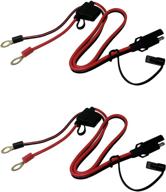 🔌 tetra-teknica motobasics series rhs-01 12v ring terminal harness with black fused 2-pin quick disconnect plug, 2 feet, 16 gauge copper wire, 10a fuse, 2 per pack" - improved for seo: "tetra-teknica motobasics 12v ring terminal harness with black fused quick disconnect plug - 2ft, 16g copper wire, 10a fuse (2 pack) logo