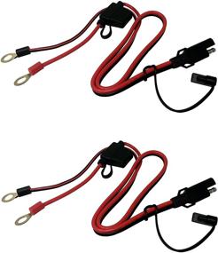 img 4 attached to 🔌 Tetra-Teknica MotoBasics Series RHS-01 12V Ring Terminal Harness with Black Fused 2-Pin Quick Disconnect Plug, 2 Feet, 16 Gauge Copper Wire, 10A Fuse, 2 Per Pack" - Improved for SEO: "Tetra-Teknica MotoBasics 12V Ring Terminal Harness with Black Fused Quick Disconnect Plug - 2ft, 16G Copper Wire, 10A Fuse (2 Pack)