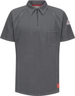 bulwark short sleeve comfort темно-серый логотип