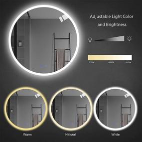 img 1 attached to Bathroom Wall Mounted Anti Fog Dimmable Adjustable