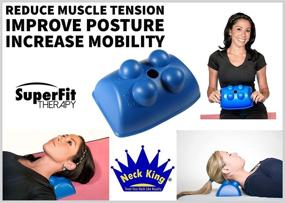 img 2 attached to Blue Neck King - Innovative Hands-Free Tool for Neck and Back Trigger Point Self Massage