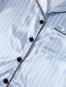 img 1 attached to 👚 Lyaner Women's Striped Pajama Set - Sleepwear in Lingerie, Sleepwear & Lounge