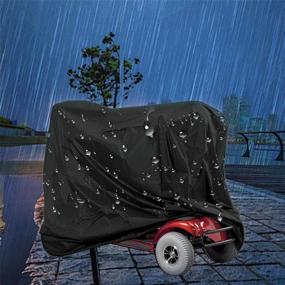 img 2 attached to 🛡️ Waterproof Mobility Scooter Cover for Scooter Powerchair and Electric Powered Transport - 74.8 x 27.9 x 46.0in