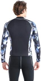 img 3 attached to LayaTone Wetsuits Neoprene Snorkeling Blue Lycra Sports & Fitness