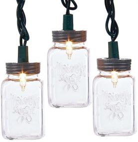 img 2 attached to Kurt Adler 10-Light Clear Mason Jar Light Set, UL-Certified