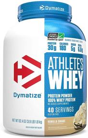 img 4 attached to 🥛 Dymatize Athlete's Vanilla Whey Protein Powder - 30g Protein, 6.6g BCAAs, Gluten-Free - 4lb, 40 Servings
