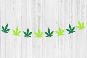 img 2 attached to 🌿 Optimize Your 4/20 Celebration with Stylish Pot Leaf Banner Wall Decor, Party Supplies, and Themed Decorations