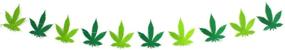 img 4 attached to 🌿 Optimize Your 4/20 Celebration with Stylish Pot Leaf Banner Wall Decor, Party Supplies, and Themed Decorations