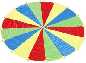 img 4 attached to 🎉 Sonyabecca 20ft Kids Play Parachute Game with 16 Handles for Party