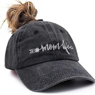 🧢 popcrew™ adjustable baseball cap for couples, funny embroidered mom & dad hat - perfect gift for parents logo