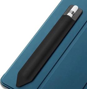 img 4 attached to 🖋️ ProCase Apple Pencil Holder Sticker - Elastic Stylus Pocket Pouch Adhesive Sleeve for Apple Pencil 1st & 2nd Gen, Compatible with Other Stylus Pens - Black