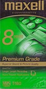 img 1 attached to MAXELL T 160 PREMIUM GRADE VIDEOCASSETTE