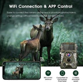 img 3 attached to 📷 Dsoon WiFi Trail Camera: 4K 32MP Bluetooth Game Camera with Night Vision, Phone Picture Transfer, and Wildlife Monitoring Abilities