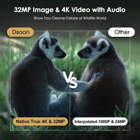 img 2 attached to 📷 Dsoon WiFi Trail Camera: 4K 32MP Bluetooth Game Camera with Night Vision, Phone Picture Transfer, and Wildlife Monitoring Abilities