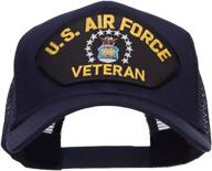 🧢 e4hats.com honors us air force veterans with military patched mesh cap logo