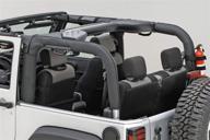 🚙 rugged ridge 13613.02 roll bar cover: durable black polyester for 07-18 jeep wrangler jk logo