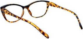 img 2 attached to Women's Rectangular Cateye Clear Lens Glasses with Bifocal Reading Lens – Stylish & Functional Eyewear