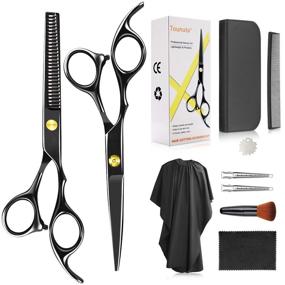 img 4 attached to Scissors Professional Stainless Thinning Kit Hairdressing