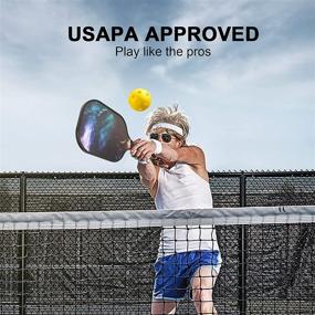 img 3 attached to 🏓 Sucipi Pickleball Paddles: Graphite Set of 2 Rackets, 4 Balls & 1 Bag - Lightweight Honeycomb Core - USAPA Approved for Men and Women