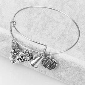 img 3 attached to 🎀 Hazado Cheer Bracelet: Perfect Gift for Cheerleaders & Coaches - Amazing Cheerleading Bangle & Jewelry for Girls