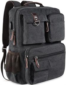 img 4 attached to Backpack Vintage Backpacks Bookbags Charging Backpacks for Laptop Backpacks