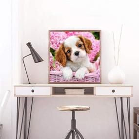 img 2 attached to 🐶 Animal Diamond Painting Kits: 5D Diamonds Art for Adults and Kids with Tools, Cute Dog Paintings DIY Craft for Home Décor – Perfect Gift for Family or Self Use