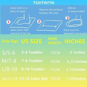 img 3 attached to 👧 TSAITINTIN Cozy Indoor Slippers for Toddler Boys and Girls