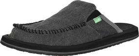 img 1 attached to Sanuk Men's Back Slipper Grey Loafers & Slip-Ons - Stylish Men's Shoes