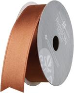 jillson roberts 1-inch double faced satin ribbon - 21 colors, brown, 6 spool-count - buy now! logo