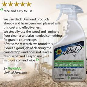 img 2 attached to 🧼 Certified BIOBASED Granite Counter Cleaner by Black Diamond Stoneworks: Safely Cleans Granite, Quartz, Marble, Travertine Countertops