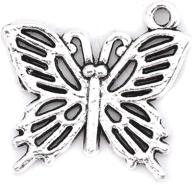 butterfly charm pendants pack silver logo