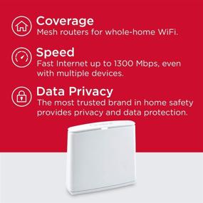 img 3 attached to 📶 Secure Connect Onelink, Dual-Band Mesh Wifi Router System for Whole Home Wifi with Coverage Up to 1,500 Square Feet