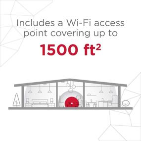 img 2 attached to 📶 Secure Connect Onelink, Dual-Band Mesh Wifi Router System for Whole Home Wifi with Coverage Up to 1,500 Square Feet