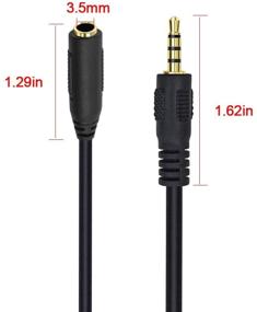 img 3 attached to 🎧 Poyiccot 3.5mm Splitter Mic and Audio Cable: 1 to 4 Way TRRS Male to 4 Female Splitter for Earphone, Headset, Smartphone