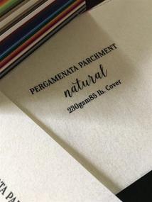 img 1 attached to 📄 Natural Cardstock - Pergamenata Parchment Paper - 8.5 x 11 inch - 25 Sheets - 230 GSM/85 LB. Cover by Cardstock Warehouse