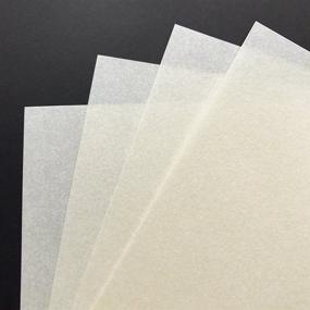 img 3 attached to 📄 Natural Cardstock - Pergamenata Parchment Paper - 8.5 x 11 inch - 25 Sheets - 230 GSM/85 LB. Cover by Cardstock Warehouse