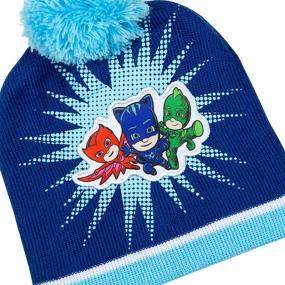 img 3 attached to 🧸 Cute & Cozy: PJ Masks Toddler Boys Hat and Mitten Cold Weather Set