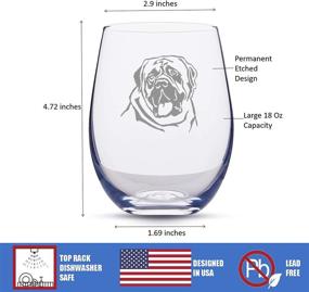 img 1 attached to Бокалы ручной работы с гравировкой Mastiff. Отцы