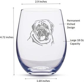 img 2 attached to Бокалы ручной работы с гравировкой Mastiff. Отцы