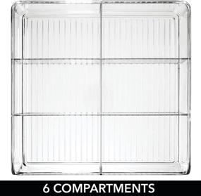 img 2 attached to mDesign Double Wide Open Craft Storage Organizer Bin Caddy - Convenient 2 Pack, Perfect for Cabinets, Closets, Drawers, Desks, and Tables