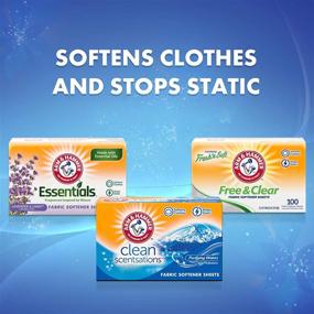 img 1 attached to ARM & HAMMER Fabric Softener Sheets, Purifying Waters: Long-Lasting Freshness for 100 Sheets