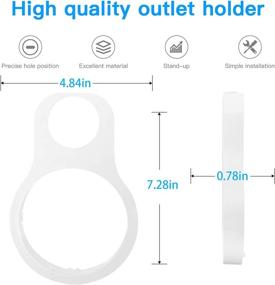 img 3 attached to Koroao Outlet Wall Mount Holder For Google WiFi [2020 Model] - No Tools Required And No Cord Clutter Easy Moved Holder Bracket Compatible With For Google Mesh WiFi Route(3-Pack)