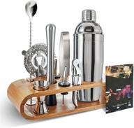 🍹 bartender kit gift set: 11-piece bar tools with bamboo stand and gift box – perfect christmas gifts for men and women, ideal new year's gift! logo