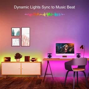 img 2 attached to 🔮 Nexillumi 16.4 Ft Remote Music Sync LED Strip Lights - Color Changing RGB LED Lights for Bedroom with SMD5050 Technology