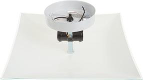 img 2 attached to Stylish and Modern NUVO SF77/824 Two Light Flush Mount in White - Illuminate Your Space with Elegance