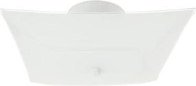 img 4 attached to Stylish and Modern NUVO SF77/824 Two Light Flush Mount in White - Illuminate Your Space with Elegance