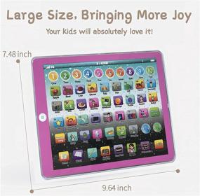 img 2 attached to Fun Learning Tablet: Educational Touch Pad for Numbers, ABCs, Spelling, and Animal Education