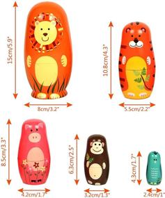 img 3 attached to 🎁 Discover the Charm of Maxshop Nesting Matryoshka Handmade Toy